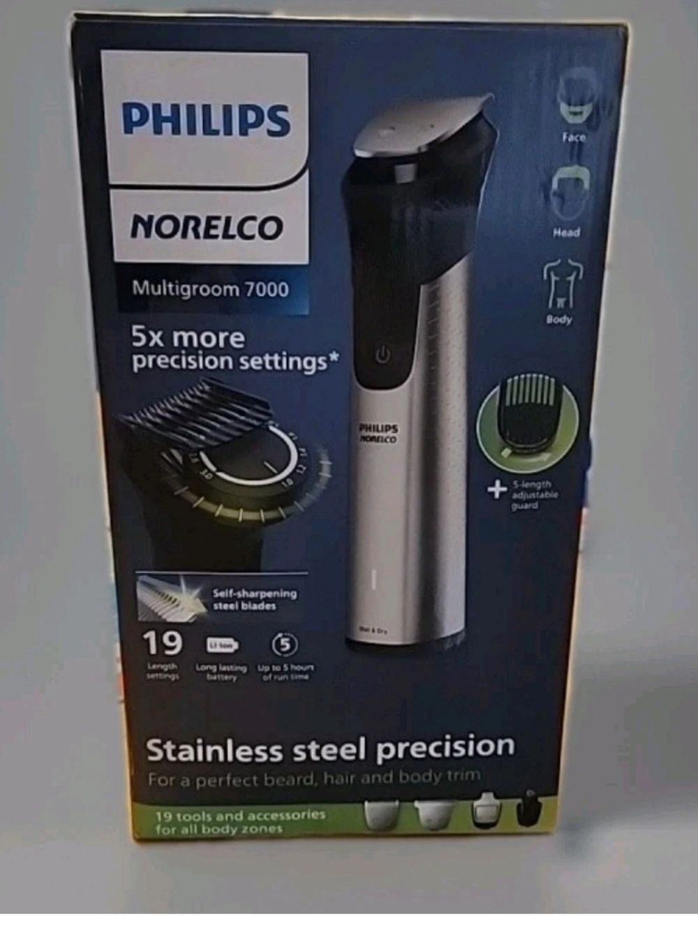 Philips Norelco Multigroom Series 7000 Mens Grooming Kit Beard Head Body